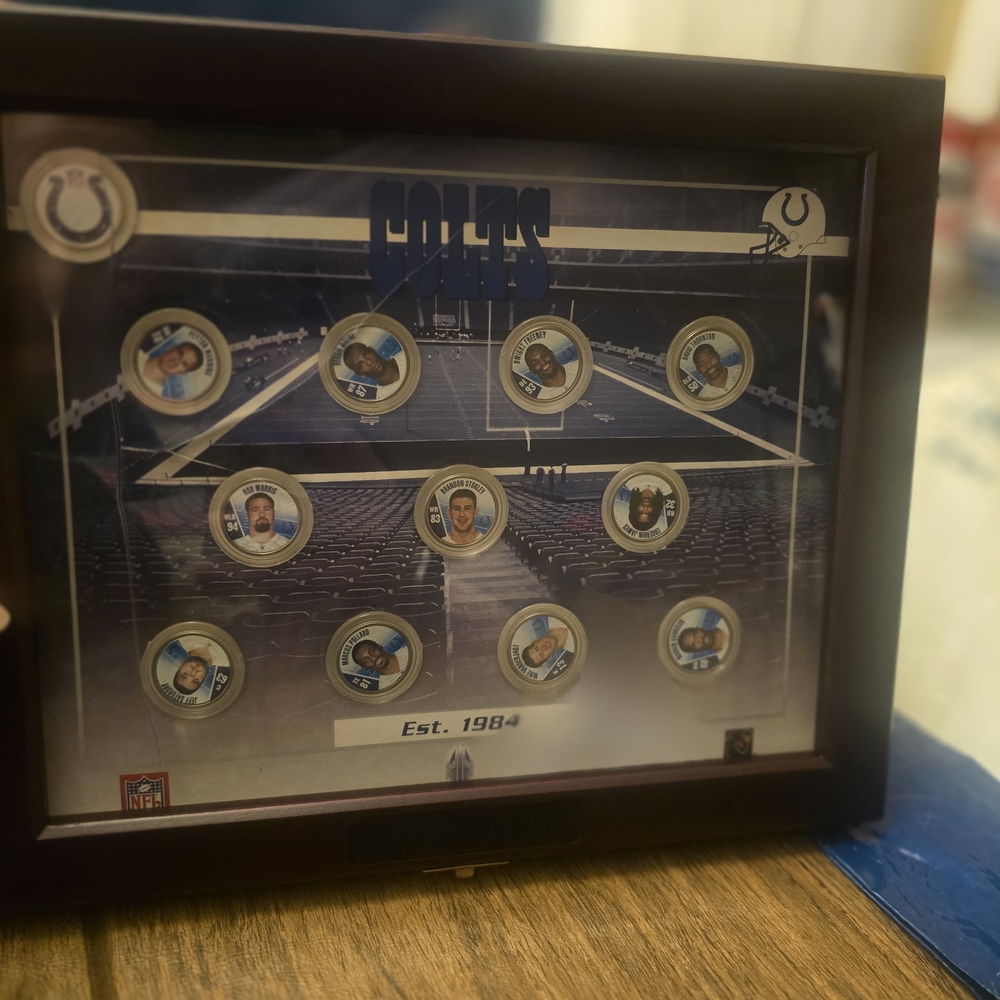 Colts Collectible Coin Display Frame